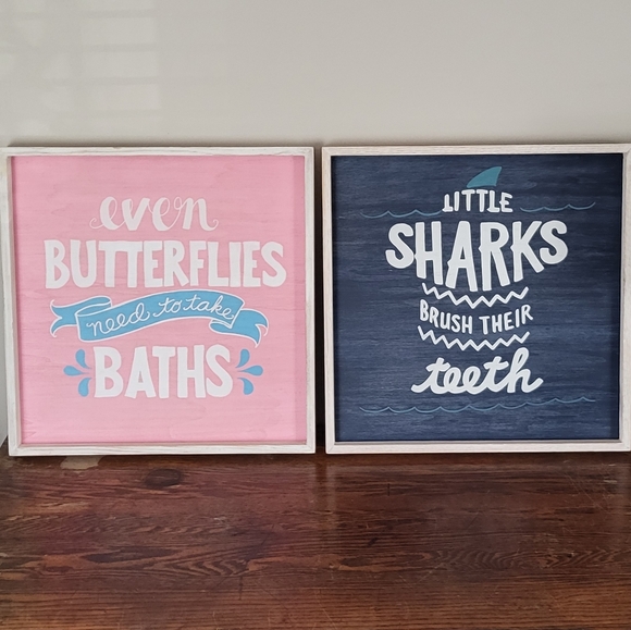 Pottery Barn Kids | Little Sharks Wall Art - Picture 4 of 4
